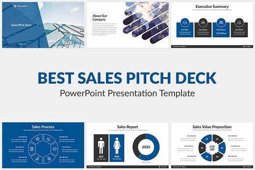 Best Sales Pitch Deck PowerPoint, a Presentation Template by SlideBunny