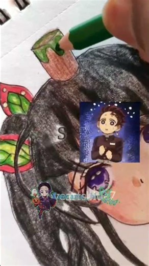 Kanao drawing 🎀✨💖 #kanao #kny #tanjiro