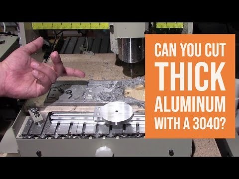 3040 CNC - Cutting Thick Aluminum Success!