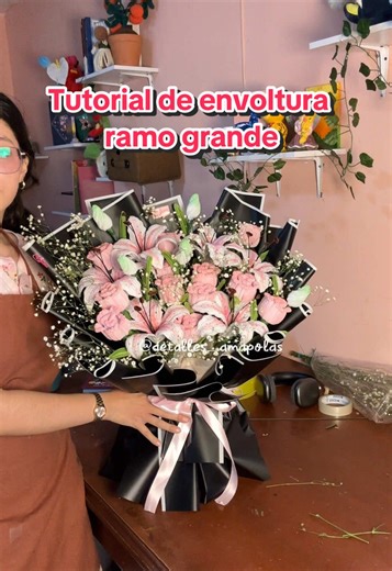 Tutorial de envoltura coreana para ramo grande 💗✨