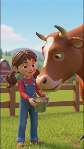 The Flying Cow #cow #farmlife #cartoon #shorts