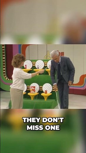 Bob Barker’s shirt throws off his putting game. ⛳ #ThePriceIsRight