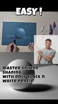 REALISTIC SPHERE SHADING TUTORIAL | LIGHT & SHADOW #tutorial #art #shorts #ytshorts