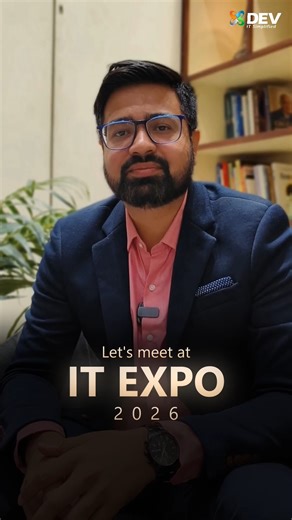 DEV IT on Instagram: "Everyone talks about cloud, AI, blockchain, and digital transformation. The real challenge is making them work for business growth. 🚀 At ITEXPO 2026 in Fort Lauderdale, Dharven Panchal is representing DEV IT alongside the leadership team, meeting business and technology leaders who want practical, scalable digital solutions with reliable delivery. This is where strategy meets execution. ⚙️📊 This is where real conversations happen. 👉 Book a meeting with the DEV IT team 🔗