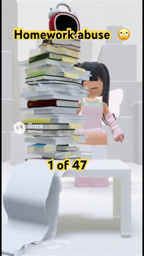 To much homework 🙄 #roblox #robloxmemes #robloxedit #robloxshorts