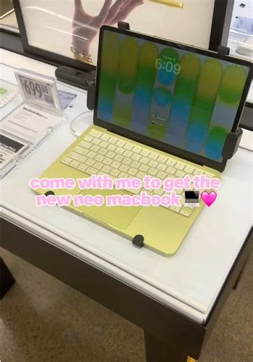 Come with me to purchase the NEW Neo MacBook 💻🩷 I’ve been wanting to see what the new Neo MacBook is giving, so today we’re going shopping for a new MacBook and bringing it home ✨Neo MacBook unboxing video coming next 👀 #macbookneo #MacBook #WalmartFinds #TechTok #ShoppingVlog