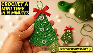 Crochet a Mini Tree in 15 Minutes – Perfect Beginner Gift