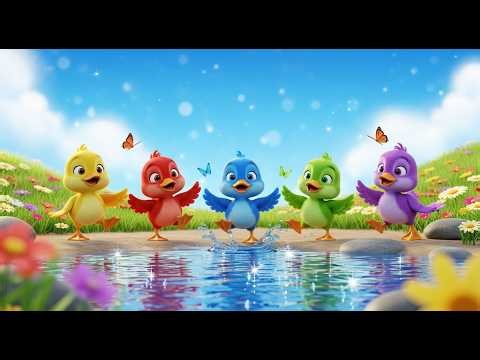 Five Little Baby Ducks Quack Quack Quack | Classic Animal Rhyme & Counting Song