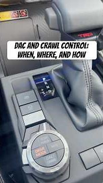 2025 4Runner and Tacoma TRD Off Road DAC and Crawl control: When, Where, and How