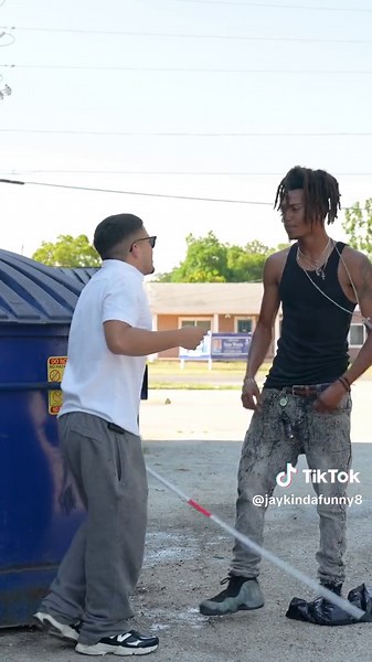 Water Sunglasses Prank on Blind Man