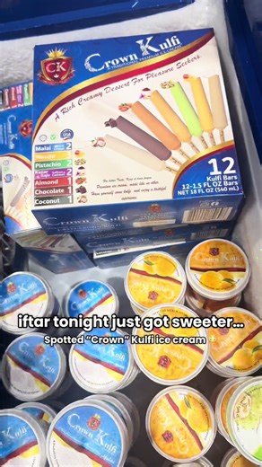 Delicious Crown Kulfi Ice Cream for Iftar