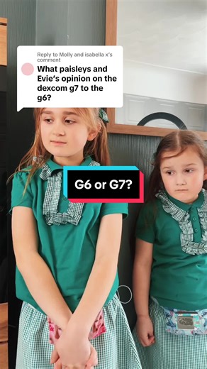 Replying to @Molly and isabella x thanka for the question! #g6 #g7 #dexcom #cgm #question #uniform #backtoschool #monday #glucose #awareness #fun #questiontime #t1d #diabeticdiamond #evieleigh #paisleybear