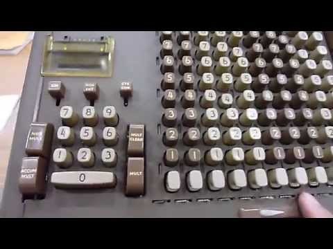 Friden STW 10 Mechanical Calculator Demo