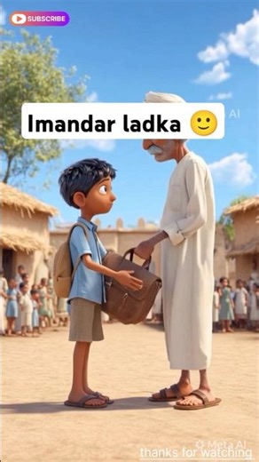 A honest boy in village a bag is money #honest #money #ai #shorts
