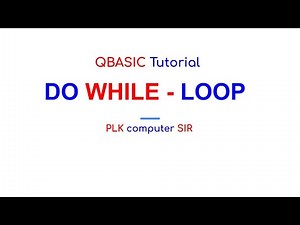 Class - 9 | QBASIC | DO WHILE LOOP |