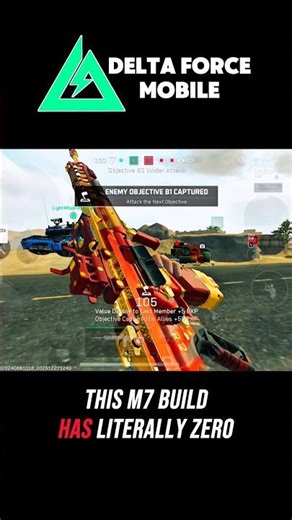 M7 ZERO RECOIL💯💀DELTA FORCE MOBILE #deltaforcemobile #deltaforce