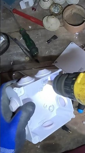 Waterproof Electrical Junction Box Fixing | Outdoor Wiring Safety #diy #tools