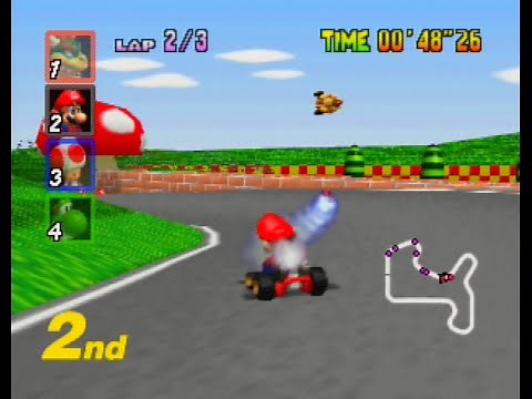 Mario Kart 64 - Mario Raceway [N64]