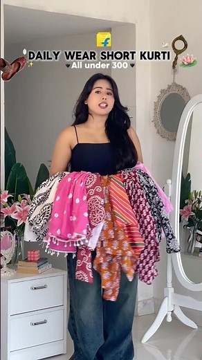 Daily wear short kurti haul under 300 🌷✨ #shorts #trending #viralvideo #shortkurti #collegeoutfits