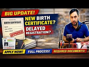 Birth Certificate Apply Online 2026 | Delayed Birth Registration Process | Required Documents