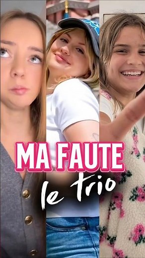 Le trio “Ma Faute” fait sensation 😍 marine , Wylie, Charlotte. Qui chante le mieux selon toi ?
