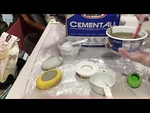 Making Art Stones with Rapid Set Cement All (Art by RMalloy)