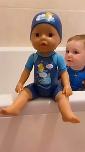 4 comments | Whether it's paddling pool weather or tub time, BABY born My First Swim Boy is here to keep kids entertained all summer. Wind up his arms and he really swims!  Available here: https://www.smythstoys.com/uk/en-gb/toys/fashion-and-dolls/dolls/baby-dolls/baby-born/baby-born-my-first-swim-boy-30-cm/p/204301 @gabby_bella_isaac | BABY born UK | Facebook