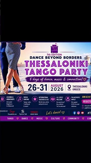 Thessaloniki Tango Party 2026 information famous international dance festival Greece
