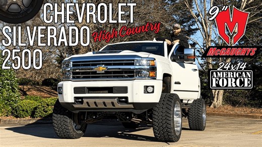 Big Chevy Silverado 2500 High Country with custom upgrades