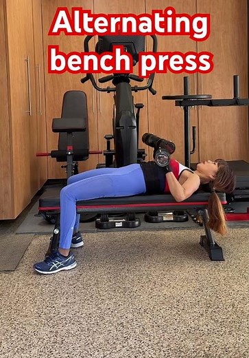 Alternating bench press