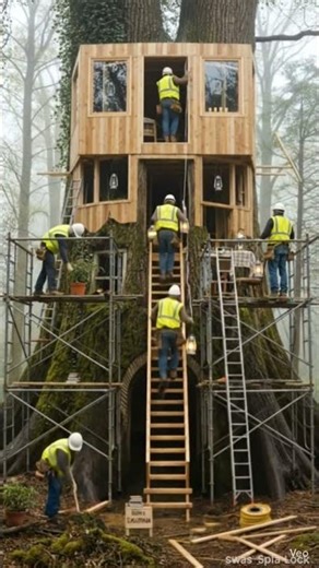 🌳 Khwaabon ka Tree House – Dil se banaya ek chhota sa jahan#dreamhouse #treehousemakingshorts