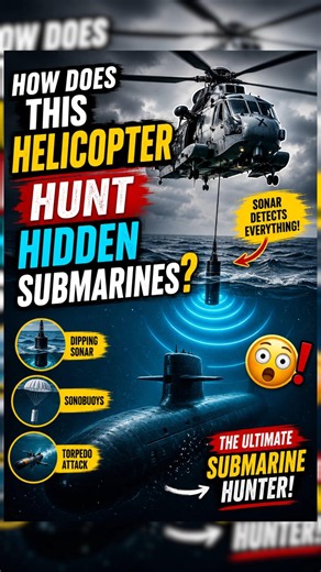 How Does This Helicopter Hunt Hidden Submarines? #explained #breaking #trending #shorts #news#shorts