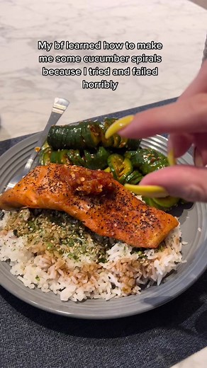 Learning to Make Cucumber Spirals with My Boyfriend