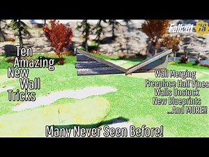 Fallout 76 Camp Tutorial | New Wall Tricks | Guide // Building