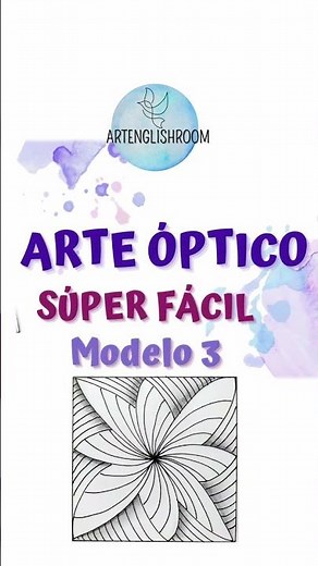 OP-ART. Arte óptico fácil. #arte #opart #opticalillusion