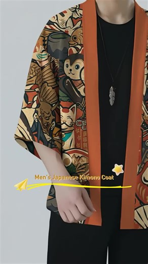 Japanese Kimono Cardigans for Men: Anime Style
