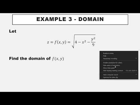 Multivariable Functions - Calculus 3 - Chapter 3 Section 1