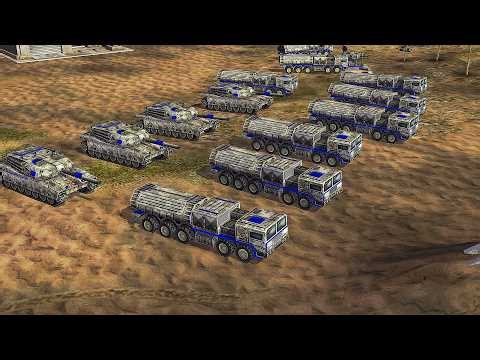 USA Heavy Armored vs Red Armie - Command & Conquer Generals TEOD