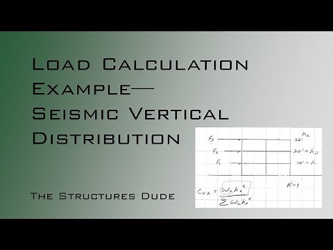 Load Calculation Example: Seismic Vertical Distribution