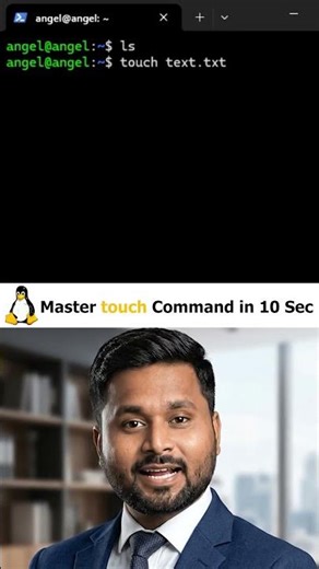 Master linux touch Command just10 Sec 📄 | Linux Tips #shorts #linux #coding