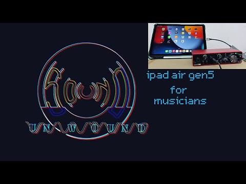 Ipad Air 5th Generation for Musicians | connect audio interface & MIDI keyboard to ipad