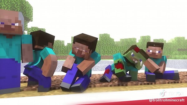 Troll Troll Minecraft trên TikTok
