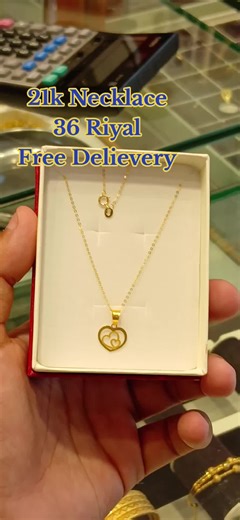 Affordable 21k Gold Necklace with Free Delivery