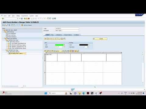 SAP ABAP - Steps to Create a SMARTFORM Batch 2 Part -3 Templates Tables and Calling Program