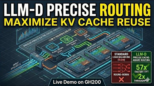 llm-d Precise Prefix-Cache-Aware Routing — Live Demo on NVIDIA GH200 | Richard Joy