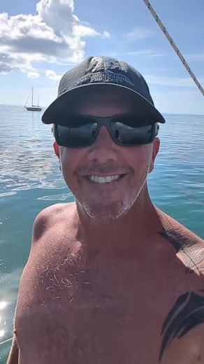 Trying to stay cool here in Key West. Truly not what we were expecting, but we're still living the dream! $8 to go ashore, which is cheaper than the $10-$25 in Marathon. Green unclear water. Lots of derelict boats and people. Waiting on a couple more items and we need to do a final provision before we head off to the Dry Tortugas. We'll catch back up to you before we leave as we won't be online again until we get to Guatemala. #sailinginspiration #keywest #keywestflorida #guatemala #sailingcoupl