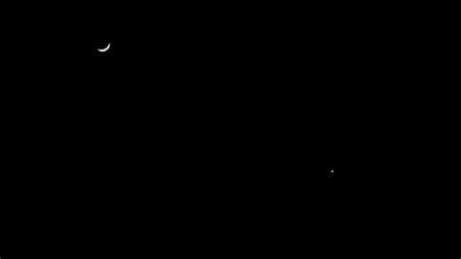Crescent Moon and Venus over London