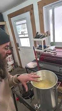 Finishing and Bottling Maple Syrup How we did it #maple #spring #boiling #maplesyrup