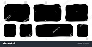 Doodle Shapes Frames Social Media Color Stock Vector (Royalty Free) 2497422551 | Shutterstock