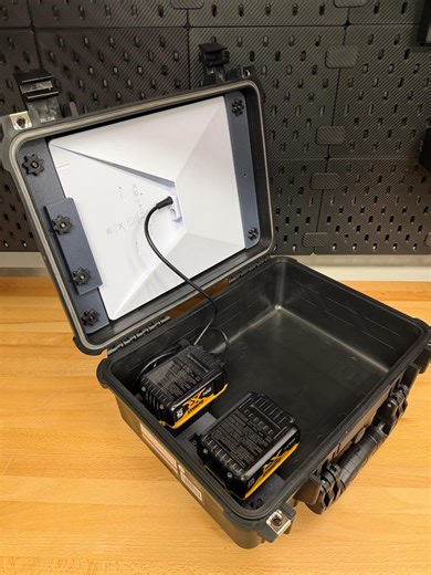 Starlink Mini Portable Case & Battery Power Solution | Apache 3800 - Milwaukee or Dewalt Hot-swap Ready - Etsy